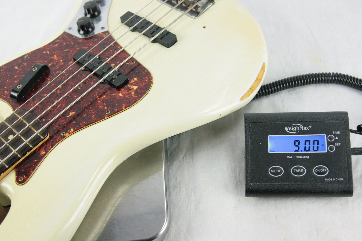 '64 Fender MASTERBUILT Jazz Bass Relic Olympic White Custom Shop Dennis Galuszka 1960's