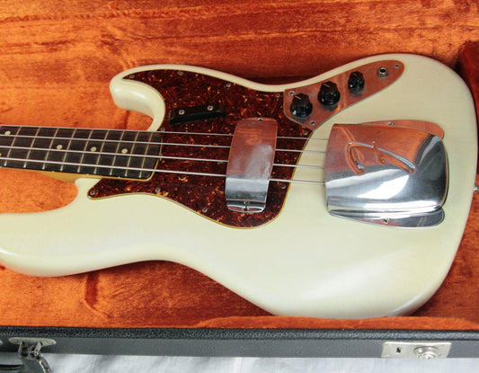 '64 Fender MASTERBUILT Jazz Bass Relic Olympic White Custom Shop Dennis Galuszka 1960's