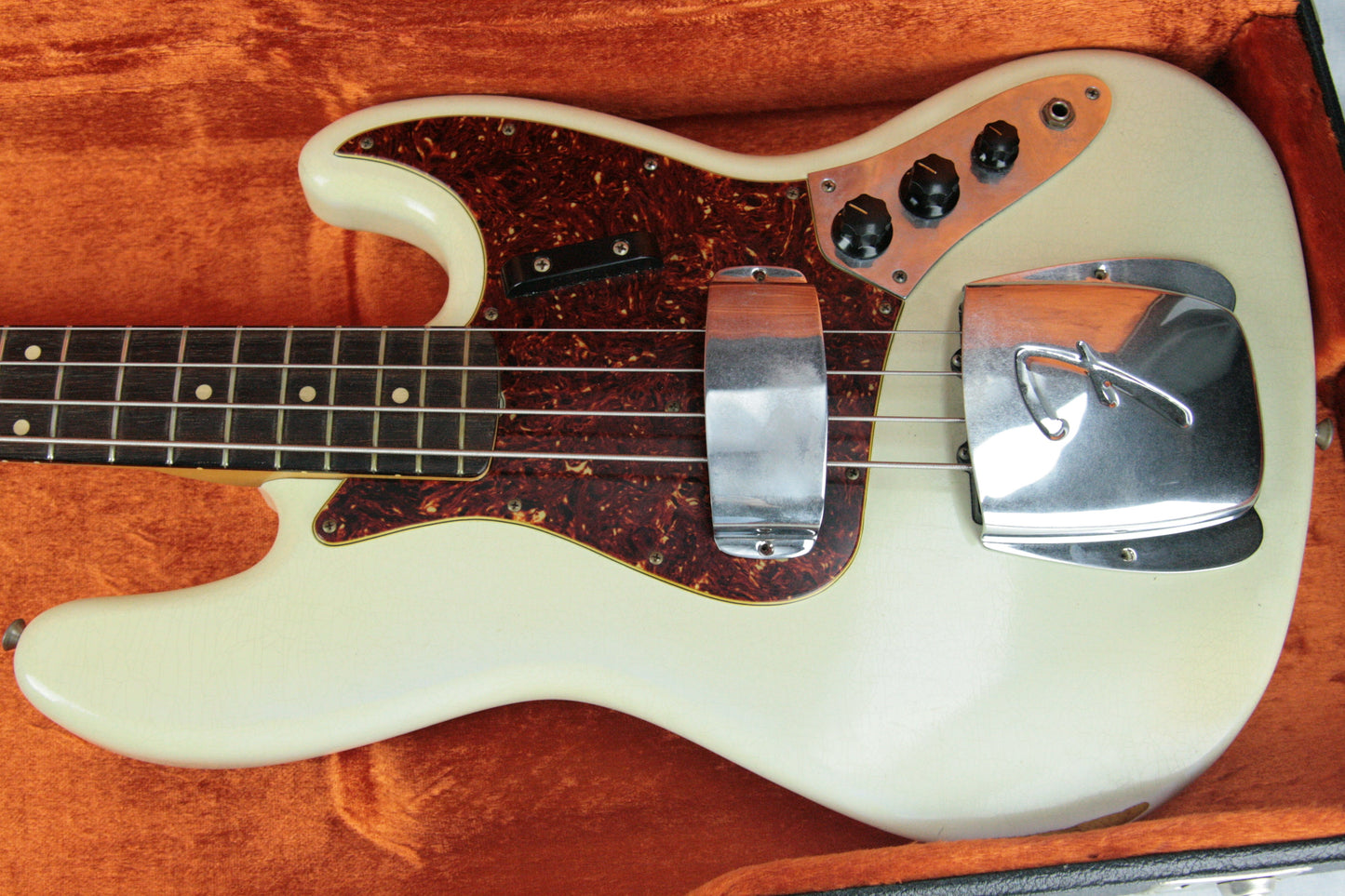 '64 Fender MASTERBUILT Jazz Bass Relic Olympic White Custom Shop Dennis Galuszka 1960's