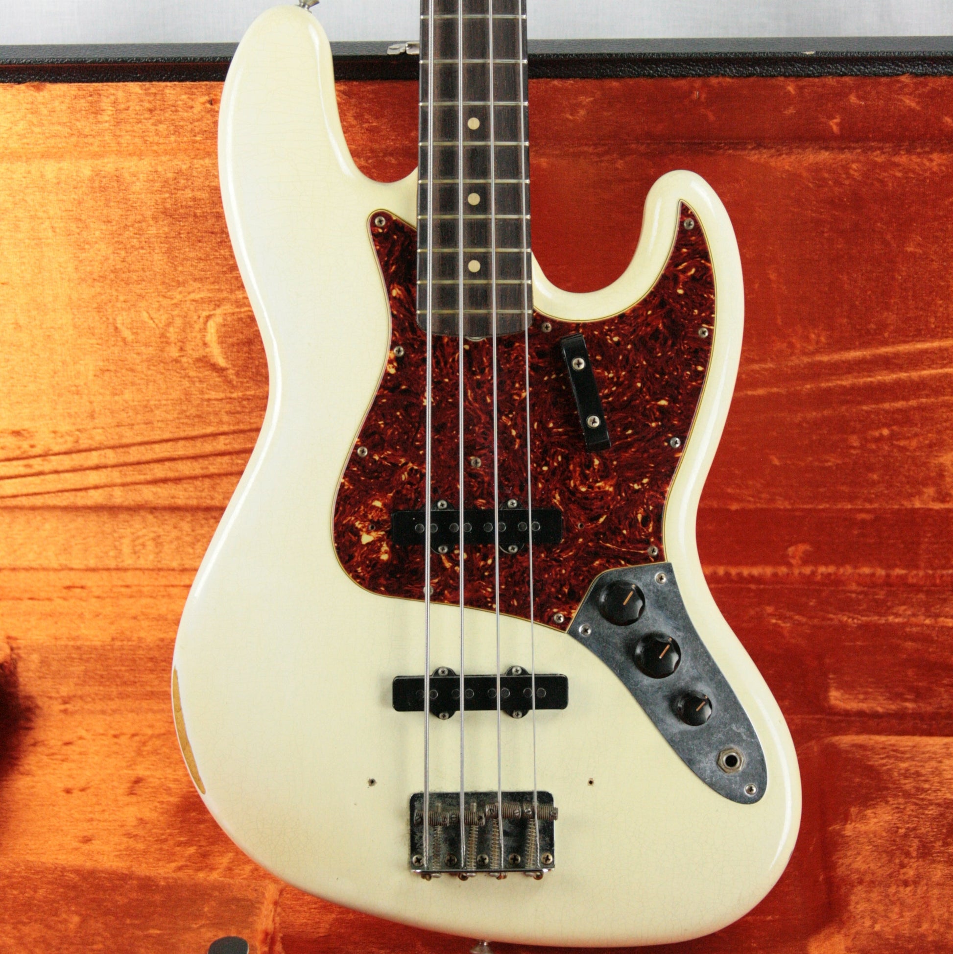 '64 Fender MASTERBUILT Jazz Bass Relic Olympic White Custom Shop Dennis Galuszka 1960's