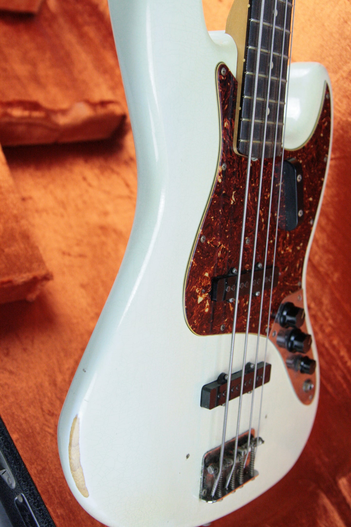 '64 Fender MASTERBUILT Jazz Bass Relic Olympic White Custom Shop Dennis Galuszka 1960's