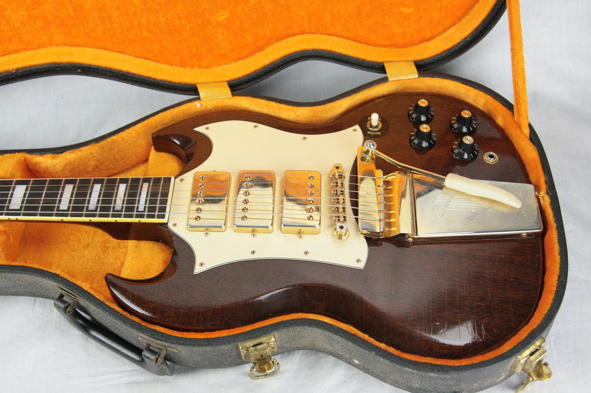 1969 Gibson SG Custom Walnut! 100% Original w OHSC! 1960's SG Les Paul