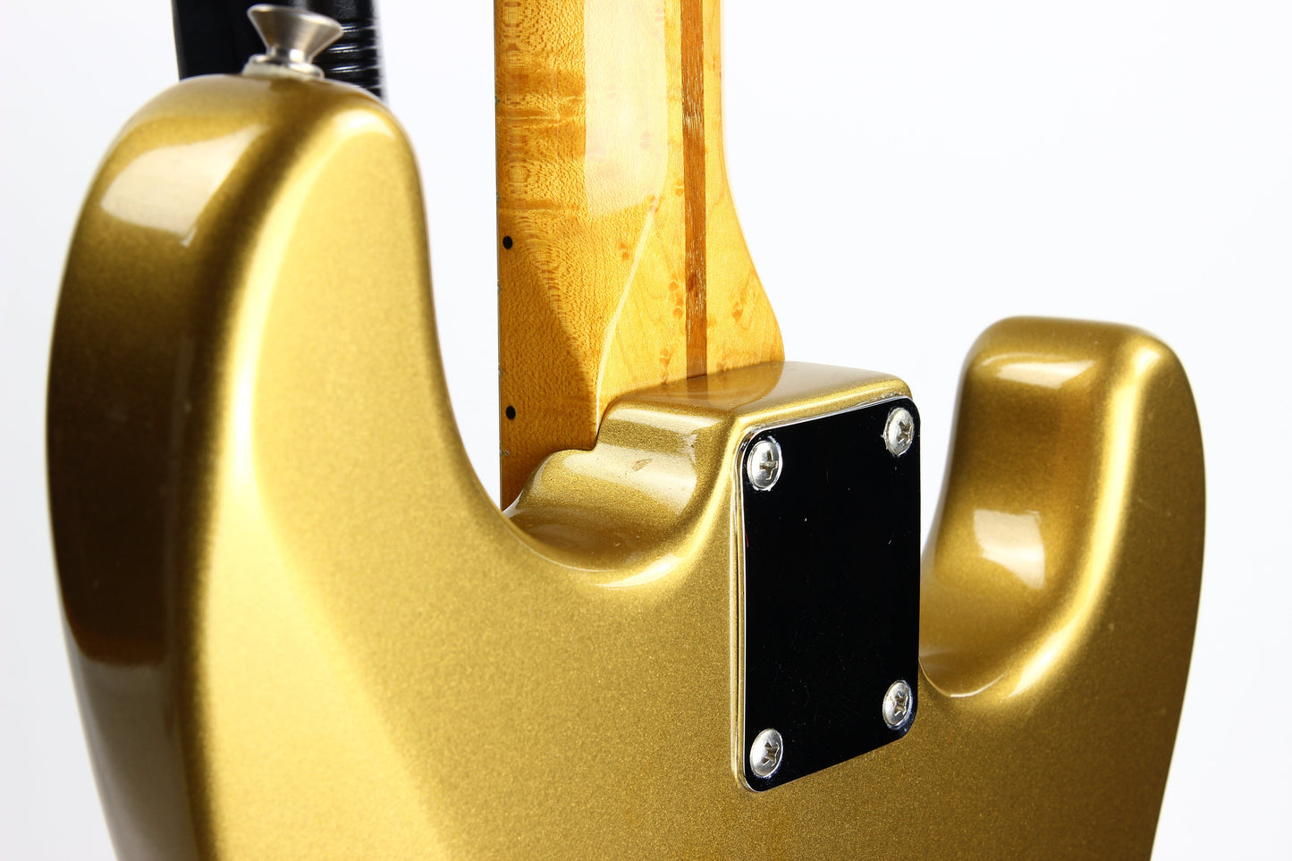 1991 Fender Custom Shop MASTERBUILT JW Black 1950's Stratocaster Reissue Electric Guitar | Aztec Gold, Lefty Strung Righty! j w