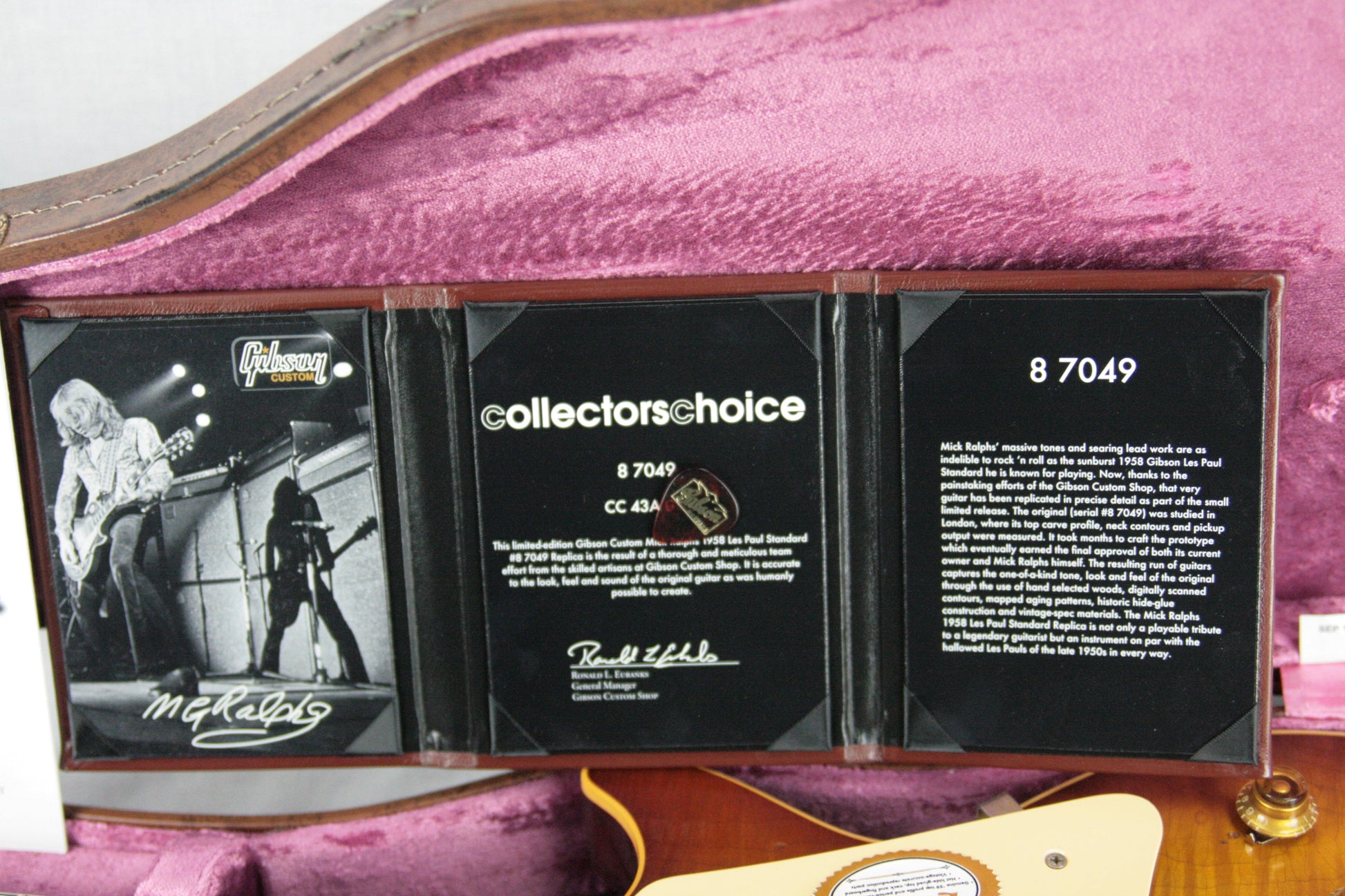 1958 Gibson CC43 Mick Ralphs Les Paul True Historic Specs! Aged Historic Reissue Collectors Choice 1959 59