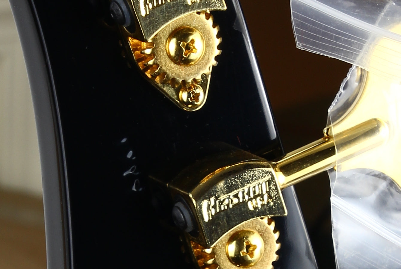 Mike Lull Tom Petersson Signature Bass TPT4 | Rare Black Finish, Gold Hardware