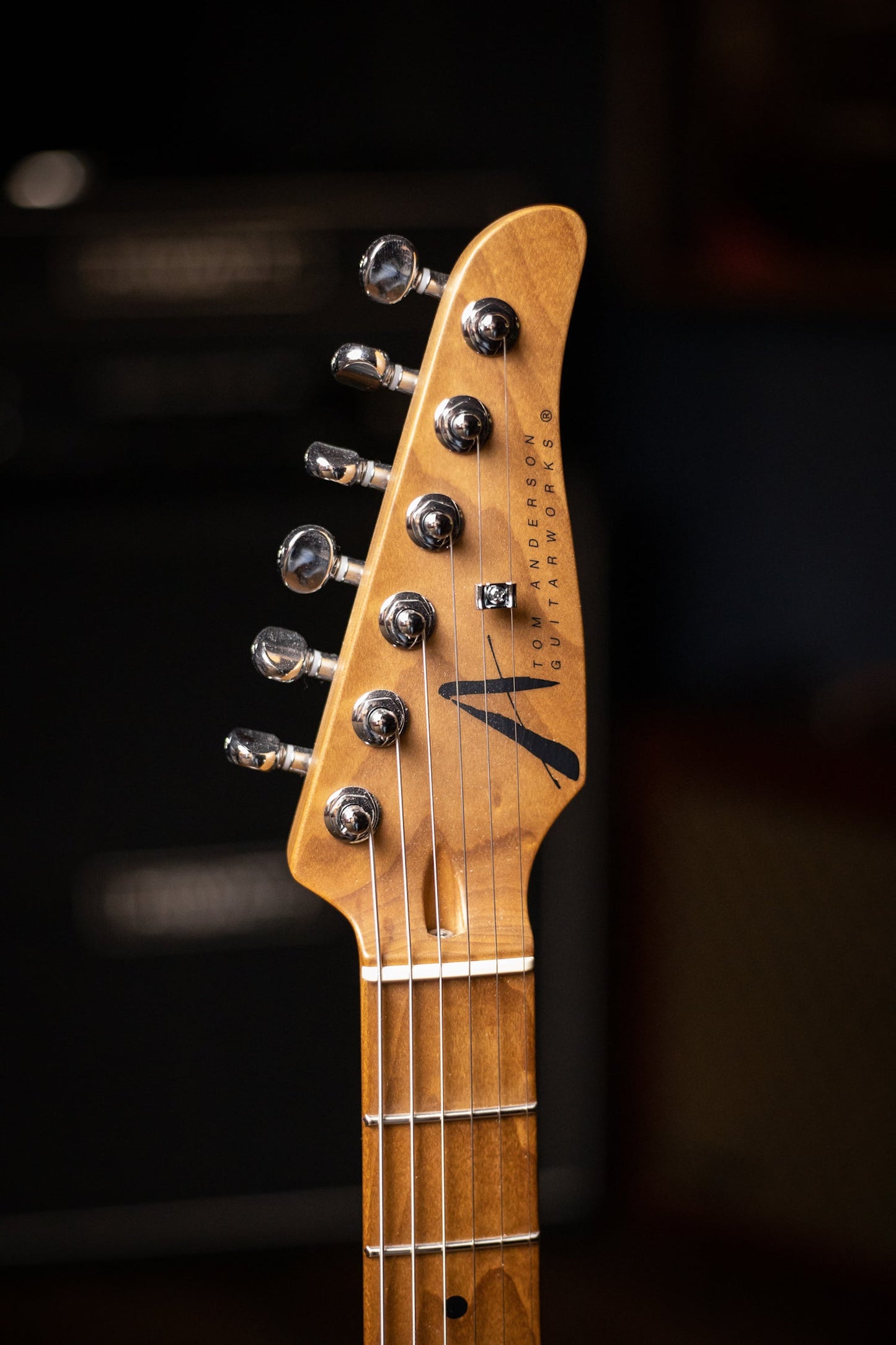2019 Tom Anderson Angel Electric Guitar - Light Tobacco