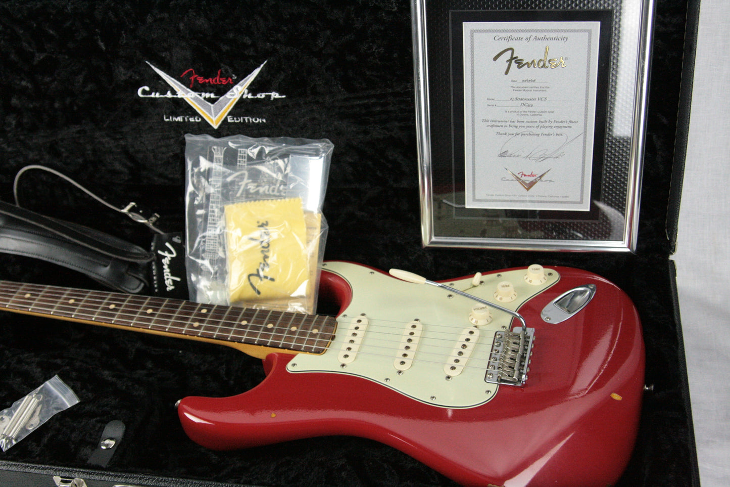 1963 Fender MASTERBUILT Stratocaster Custom Shop Brazilian Rosewood Relic! Dakota Red Dennis Galuszka