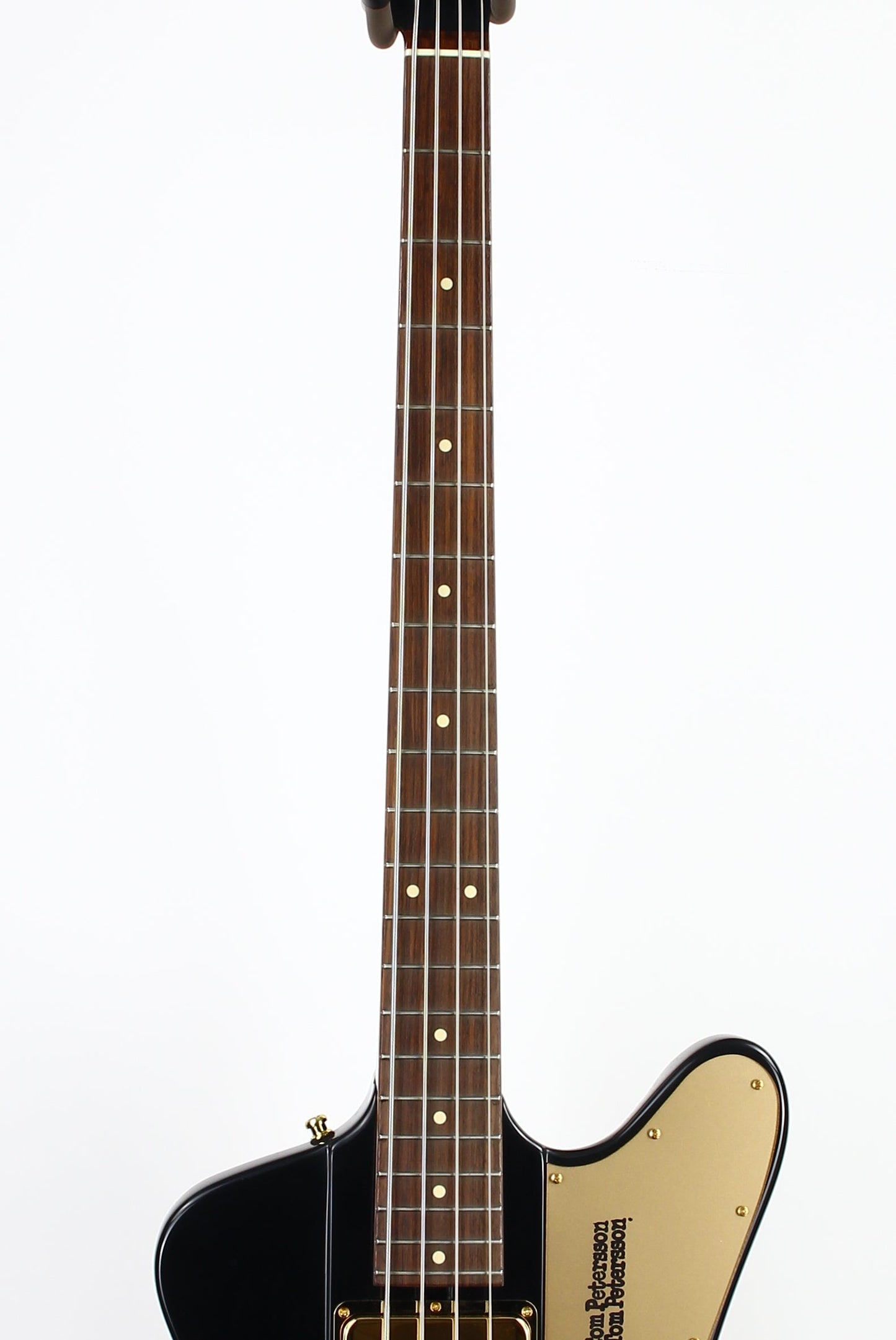 Mike Lull Tom Petersson Signature Bass TPT4 | Rare Black Finish, Gold Hardware
