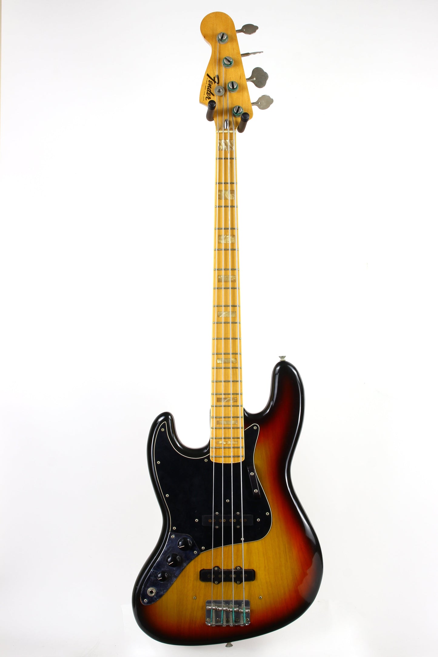 1975 Fender Jazz Bass LEFTY Left-Handed Sunburst | 100% Original Vintage!