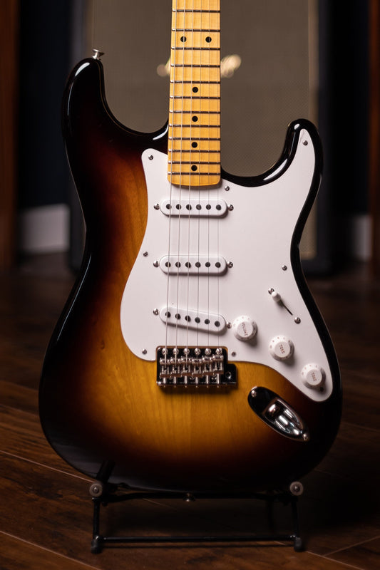 Fender Custom Shop Vintage Custom 1955 Stratocaster NOS Electric Guitar - Wide-Fade 2-Color Sunburst