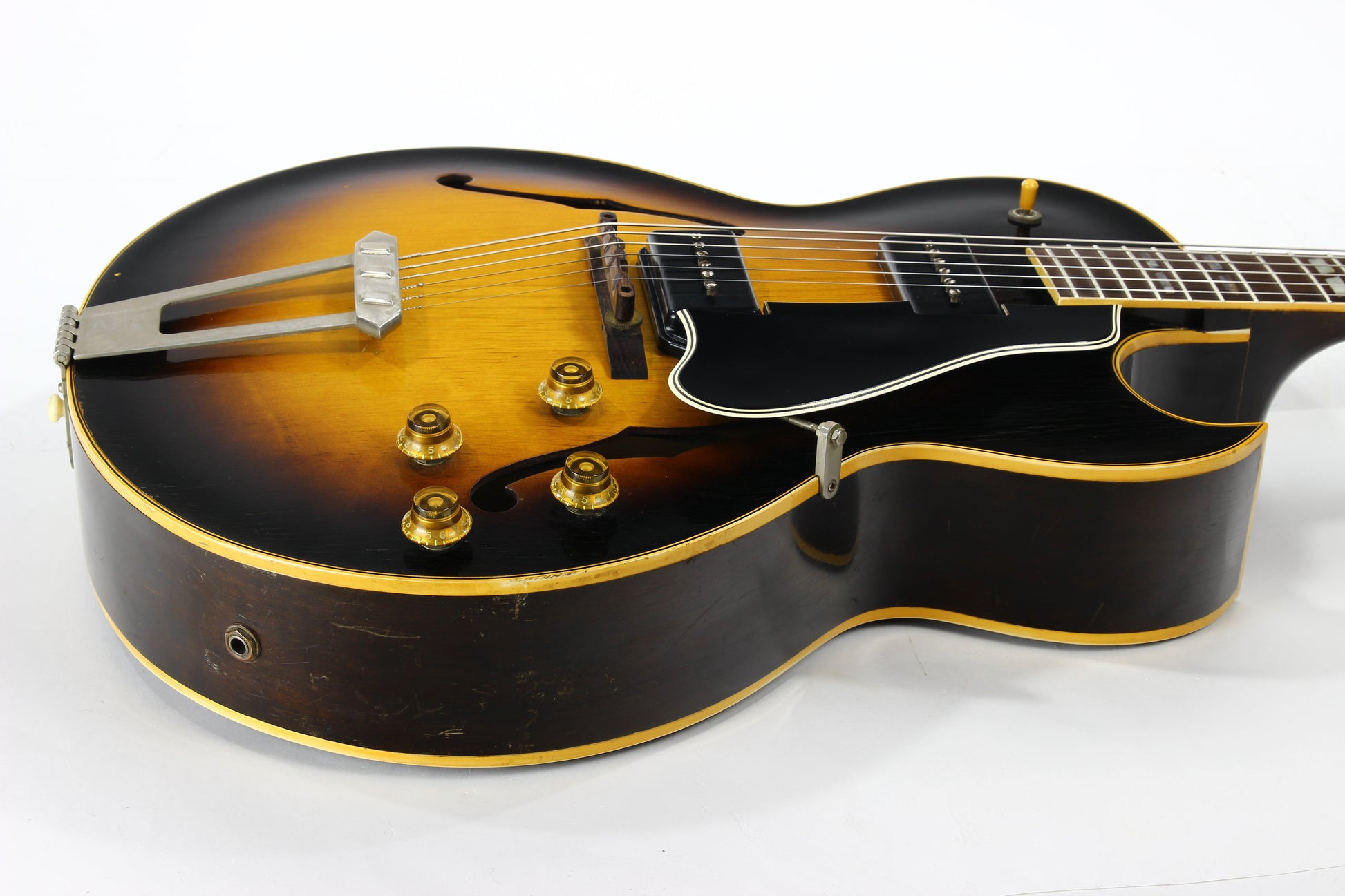1955 Gibson ES-175D Sunburst Dual P90's - Vintage 1950's ES175, All-Original, No Breaks, Jazz Archtop