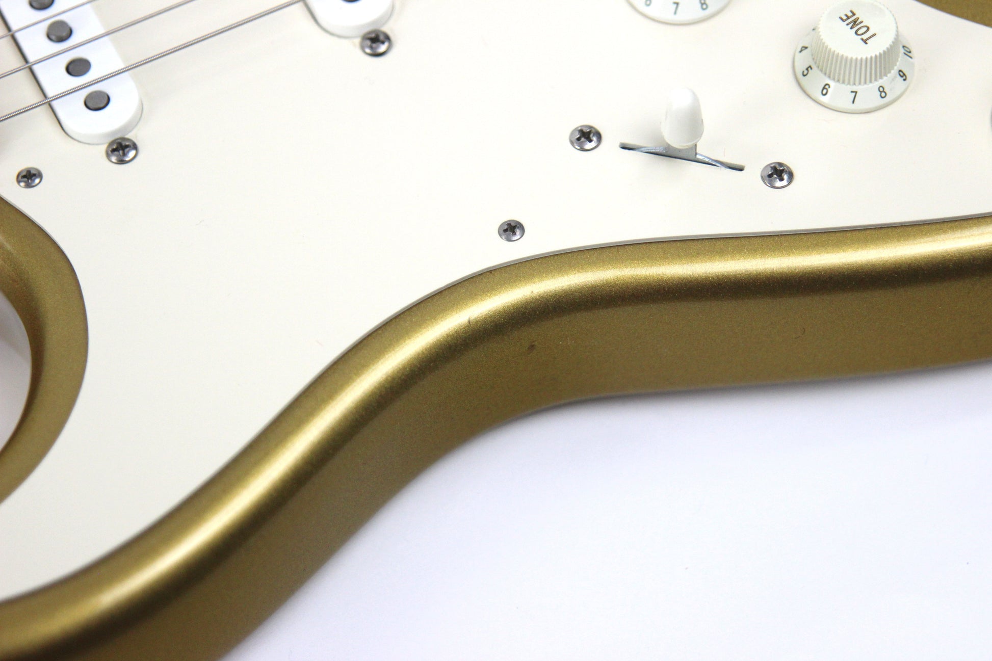 1991 Fender Custom Shop MASTERBUILT JW Black 1950's Stratocaster Reissue Electric Guitar | Aztec Gold, Lefty Strung Righty! j w