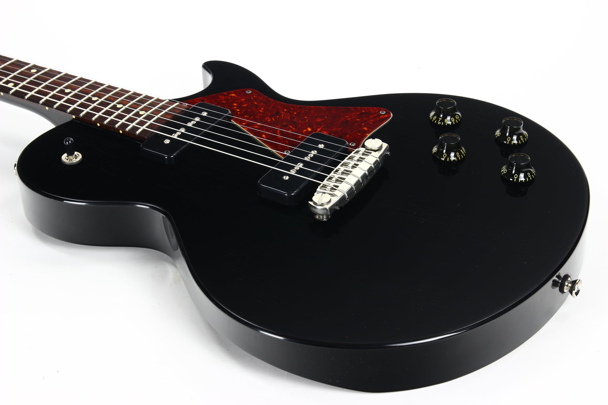 2022 Collings AGED 290 SC Single Cut - Throbak 52/54 P90's, Jet Black, Honduran Mahogany, LP Special