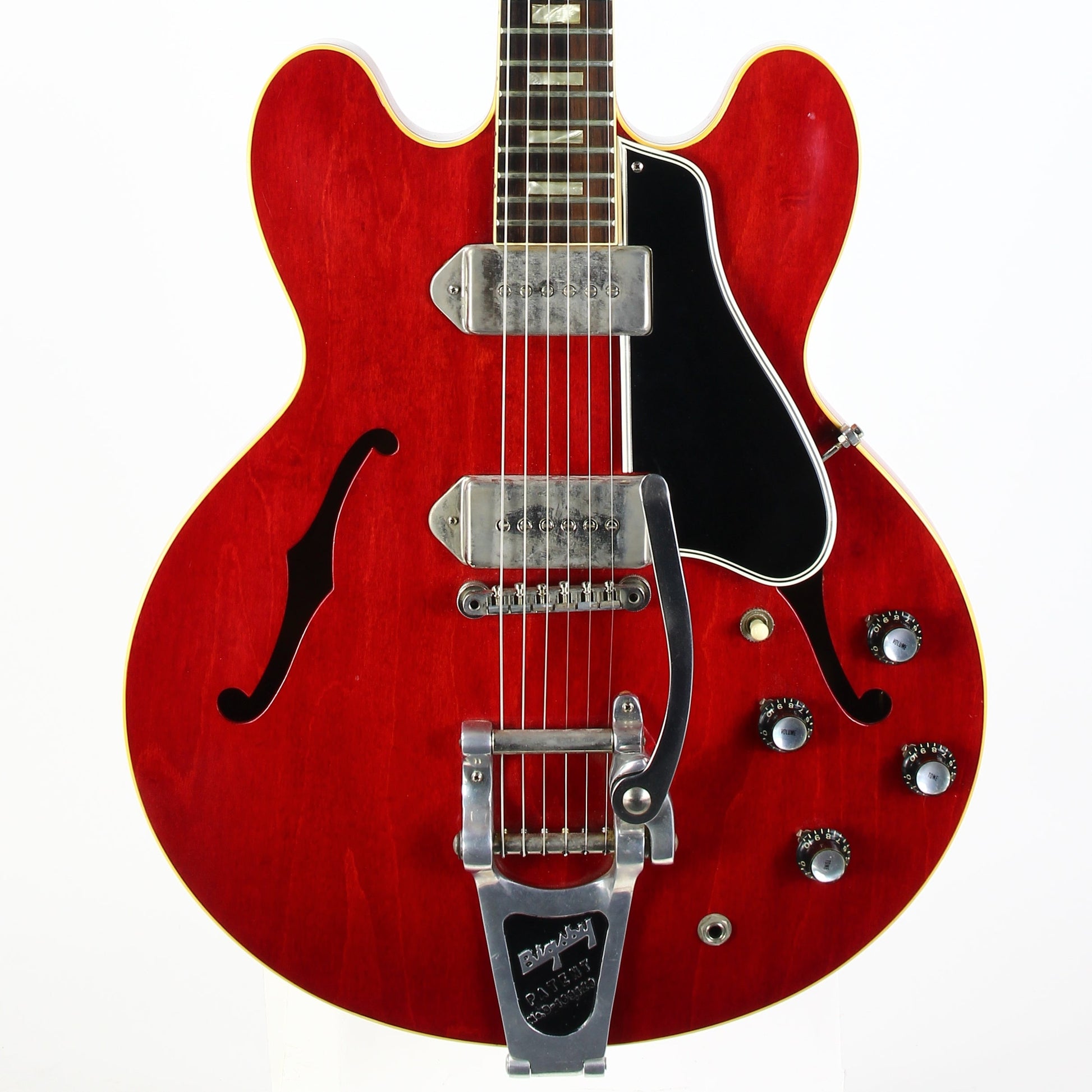 1963 Gibson ES-330TDC Cherry FACTORY BIGSBY w Original Hard Case Exceptionally Clean Vintage Guitar!
