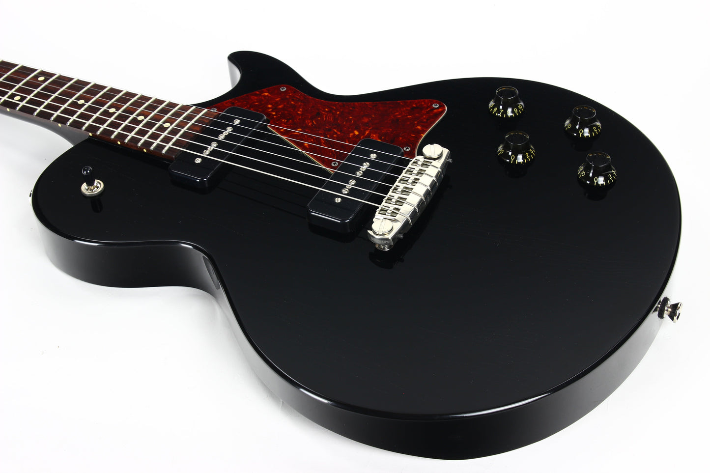 2022 Collings AGED 290 SC Single Cut - Throbak 52/54 P90's, Jet Black, Honduran Mahogany, LP Special