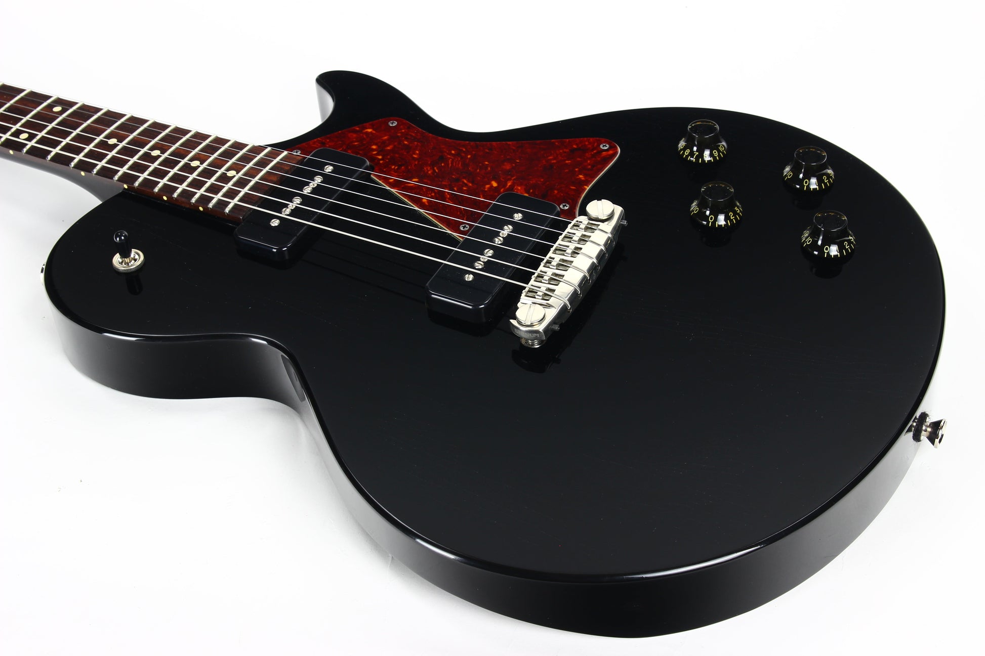 2022 Collings AGED 290 SC Single Cut - Throbak 52/54 P90's, Jet Black, Honduran Mahogany, LP Special