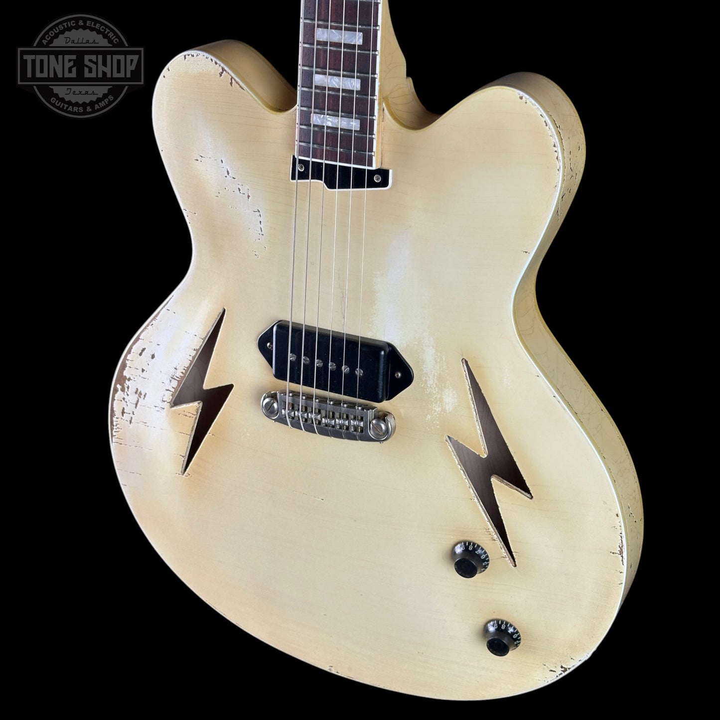 Rock N Roll Relics Lightning Jr Nicotine White Medium Aging w/case