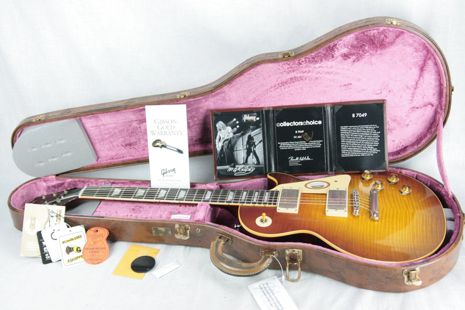 1958 Gibson CC43 Mick Ralphs Les Paul True Historic Specs! Aged Historic Reissue Collectors Choice 1959 59