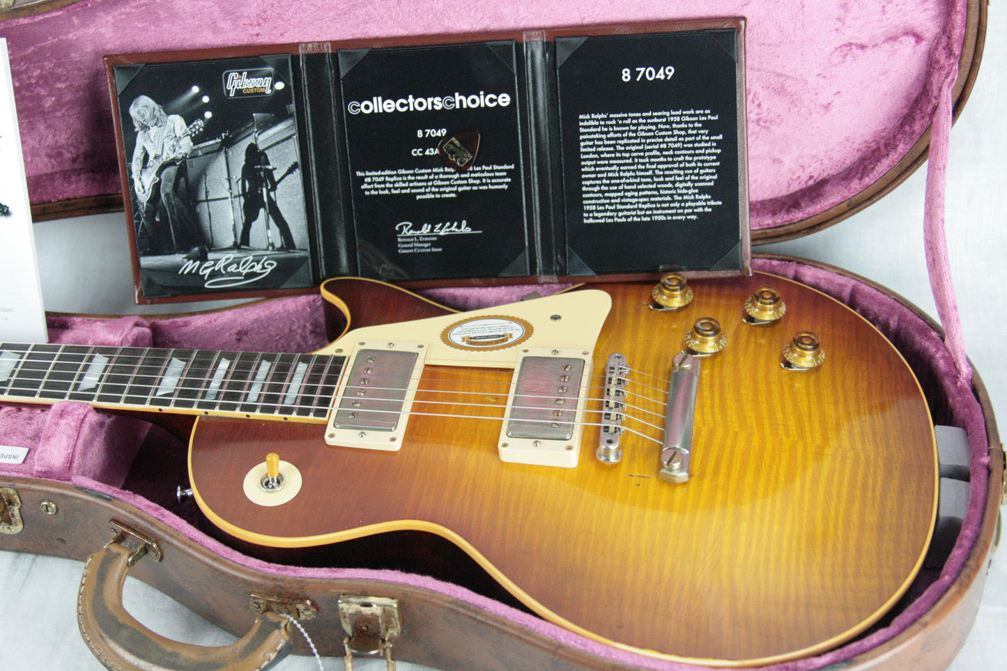 1958 Gibson CC43 Mick Ralphs Les Paul True Historic Specs! Aged Historic Reissue Collectors Choice 1959 59