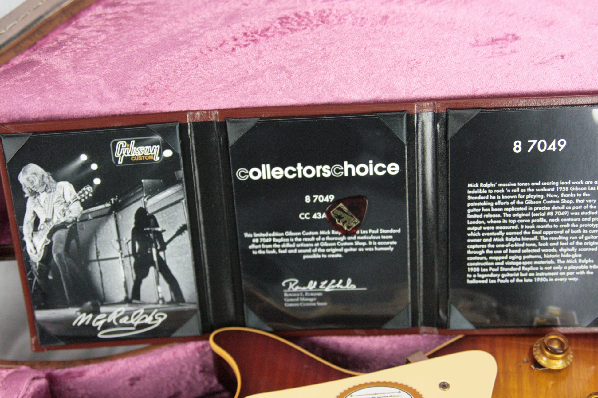 1958 Gibson CC43 Mick Ralphs Les Paul True Historic Specs! Aged Historic Reissue Collectors Choice 1959 59