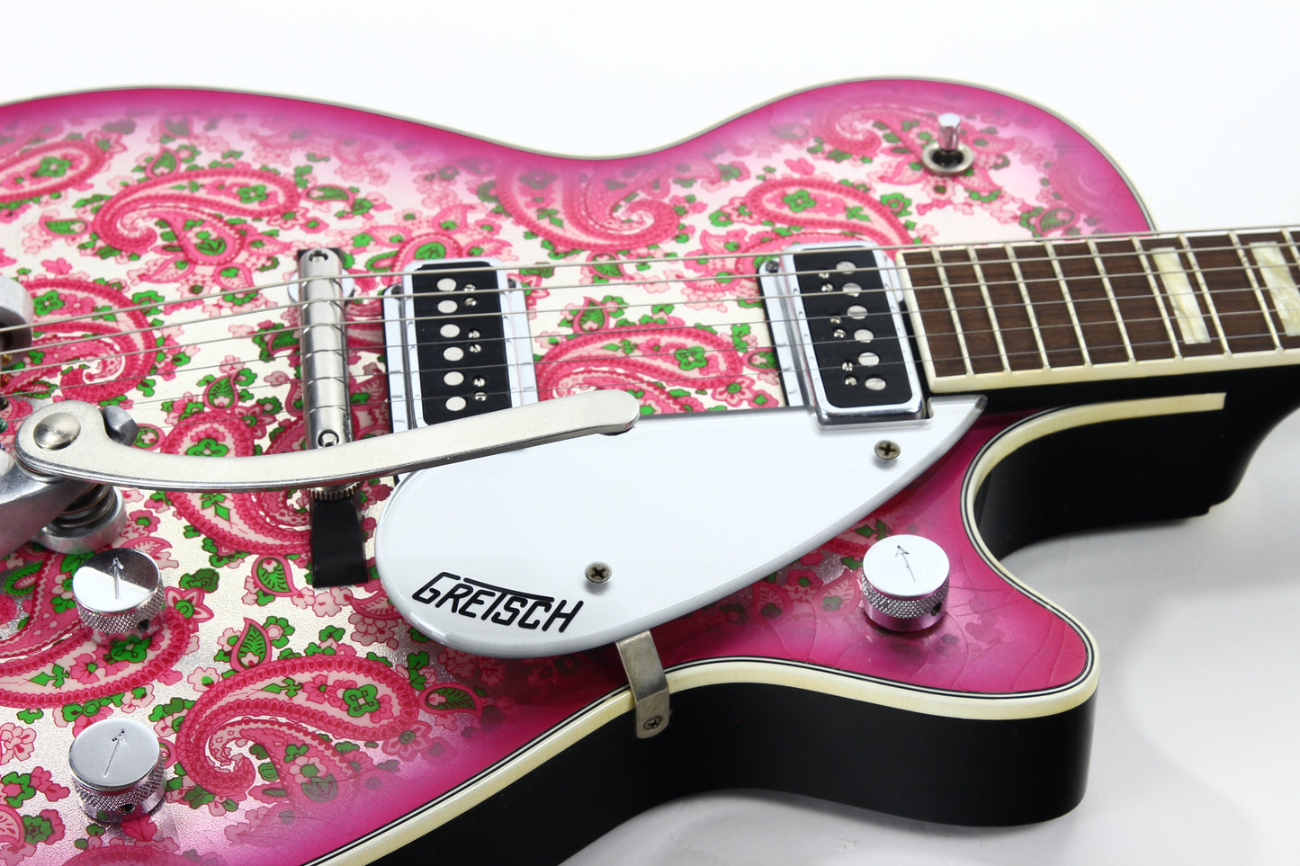 Gretsch BRAZILIAN ROSEWOOD Custom Shop USA MASTERBUILT 1957 Duo Jet 6128 Pink Paisley RELIC G6128CS Stephen Stern!