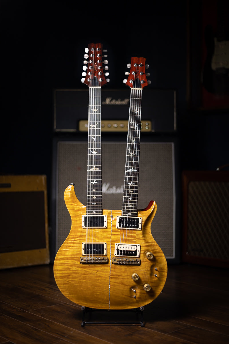1983 Paul Reed Smith Carlos Santana Custom Doubleneck Electric Guitar - Vintage Yellow