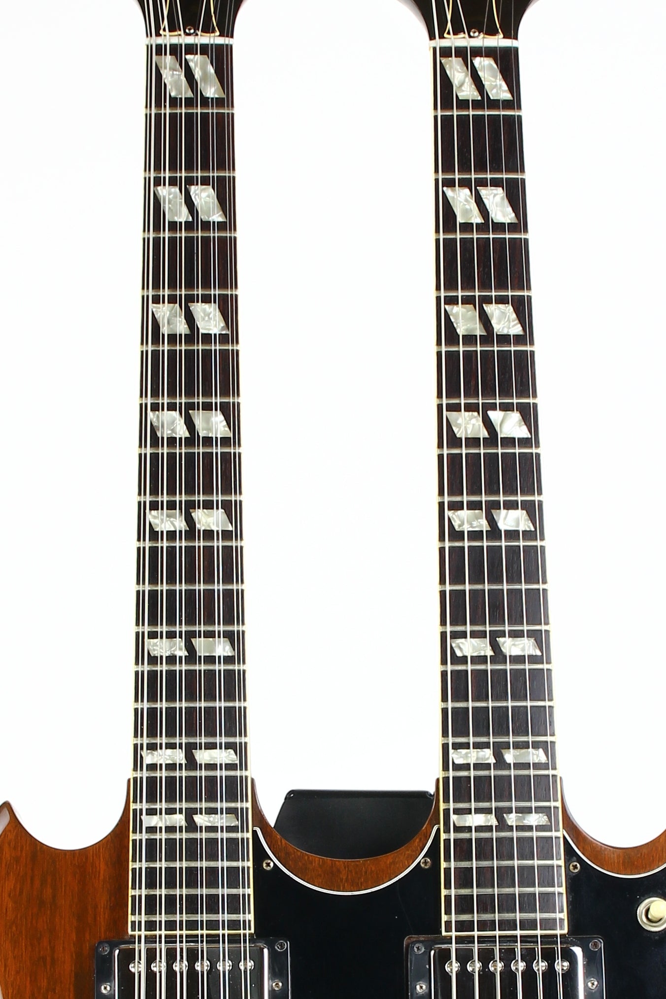 1981 Gibson EDS 1275 Walnut Brown Vintage Double Neck Guitar w Hardshell Case Jimmy Page Vibes
