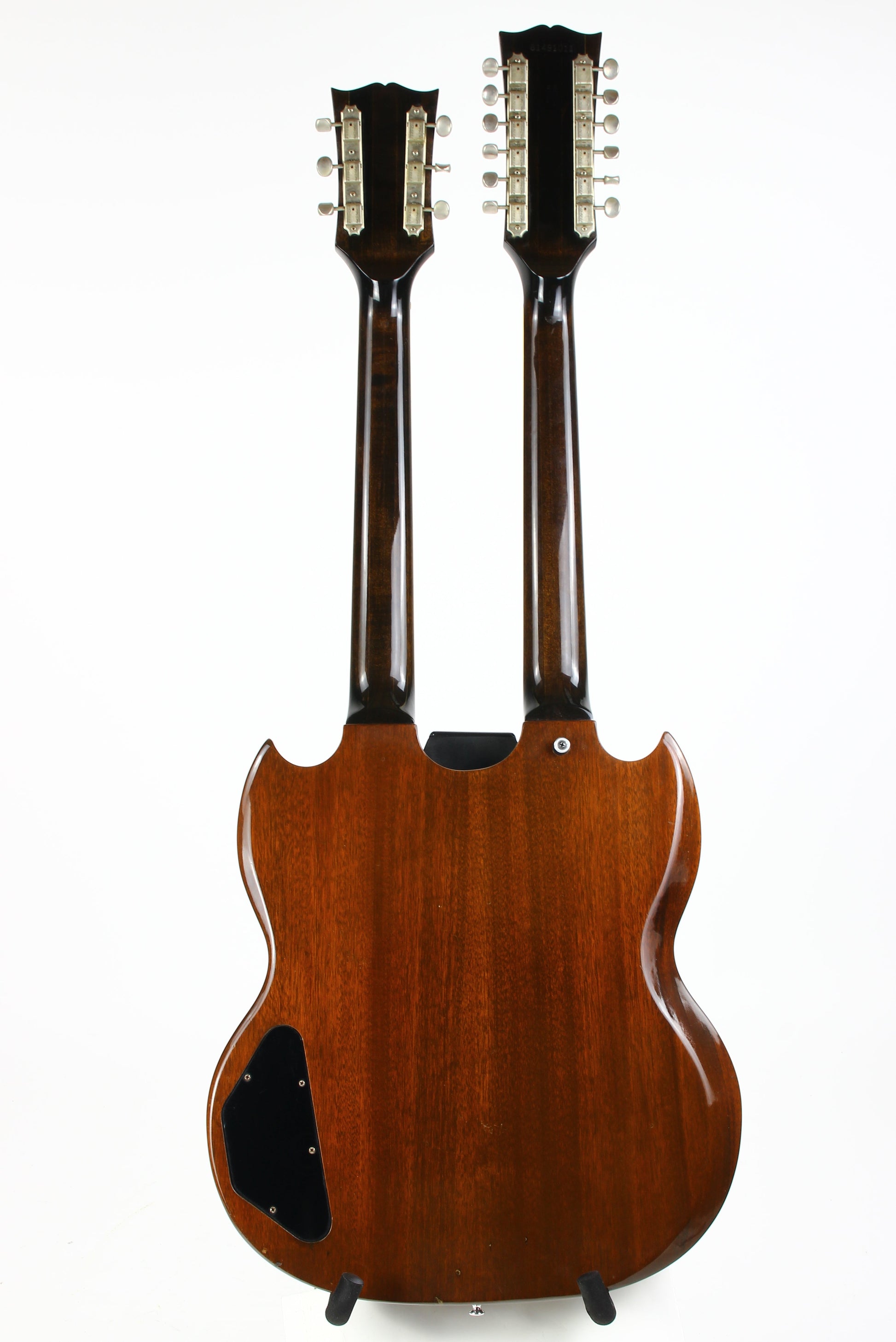 1981 Gibson EDS 1275 Walnut Brown Vintage Double Neck Guitar w Hardshell Case Jimmy Page Vibes