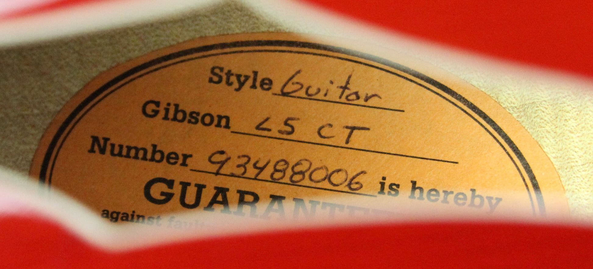 1998 Gibson Custom Shop L-5 CT 'George Gobel' Faded Cherry Archtop Jazz Guitar L5CT Thinline L-5CES