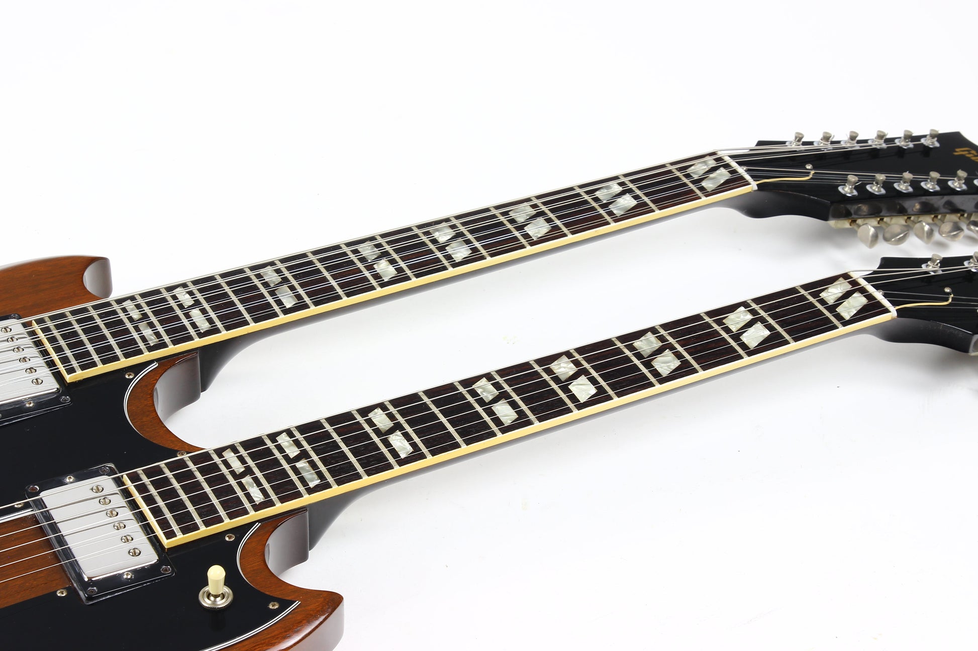 1981 Gibson EDS 1275 Walnut Brown Vintage Double Neck Guitar w Hardshell Case Jimmy Page Vibes