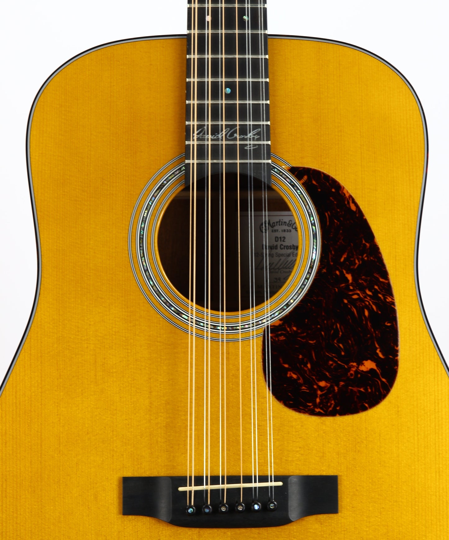 Martin D12 David Crosby Signed Model