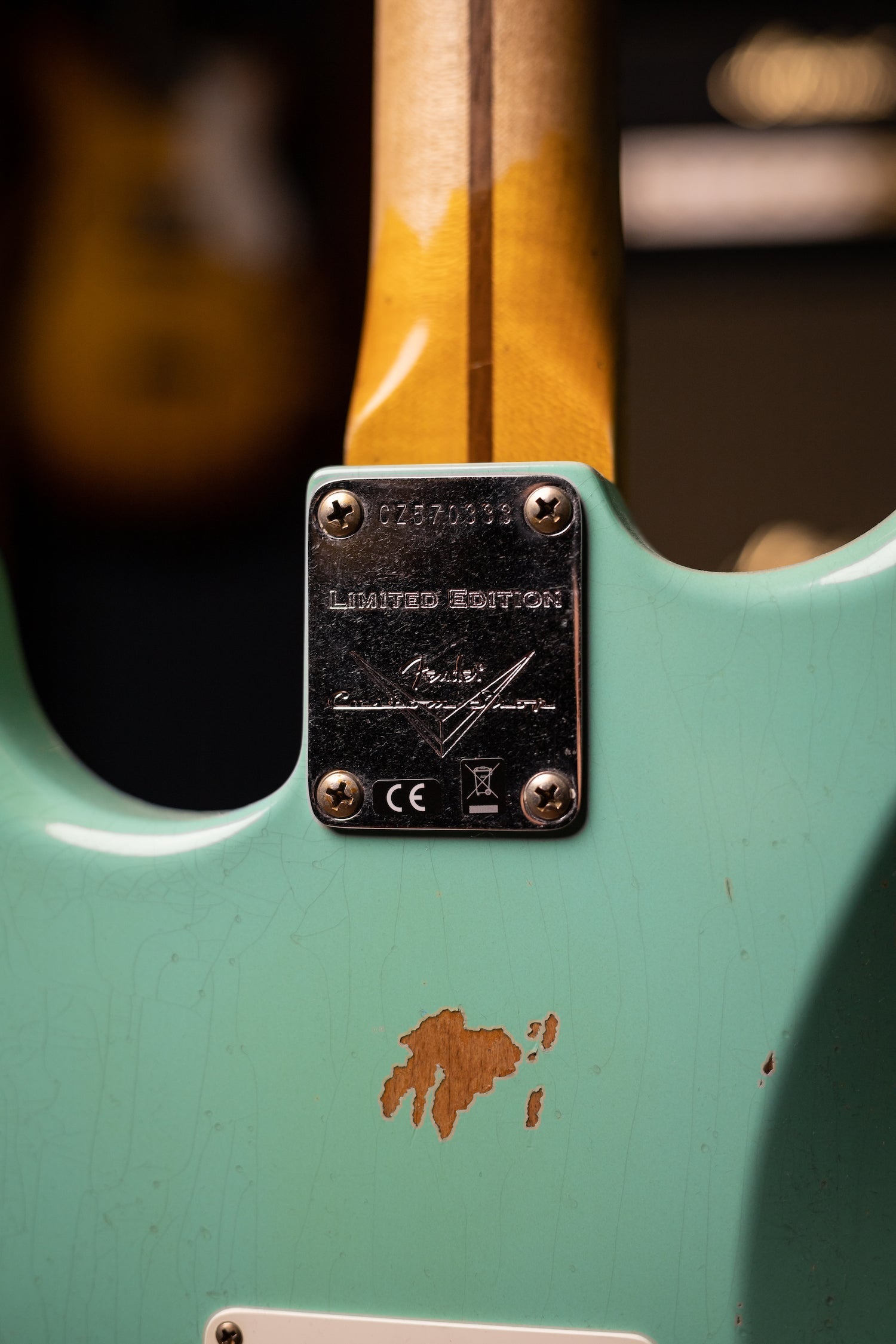 Used 2023 Fender Custom Shop Limited-Edition Fat '50s Stratocaster Relic Electric Guitar - Super Faded Aged Sea Foam Green