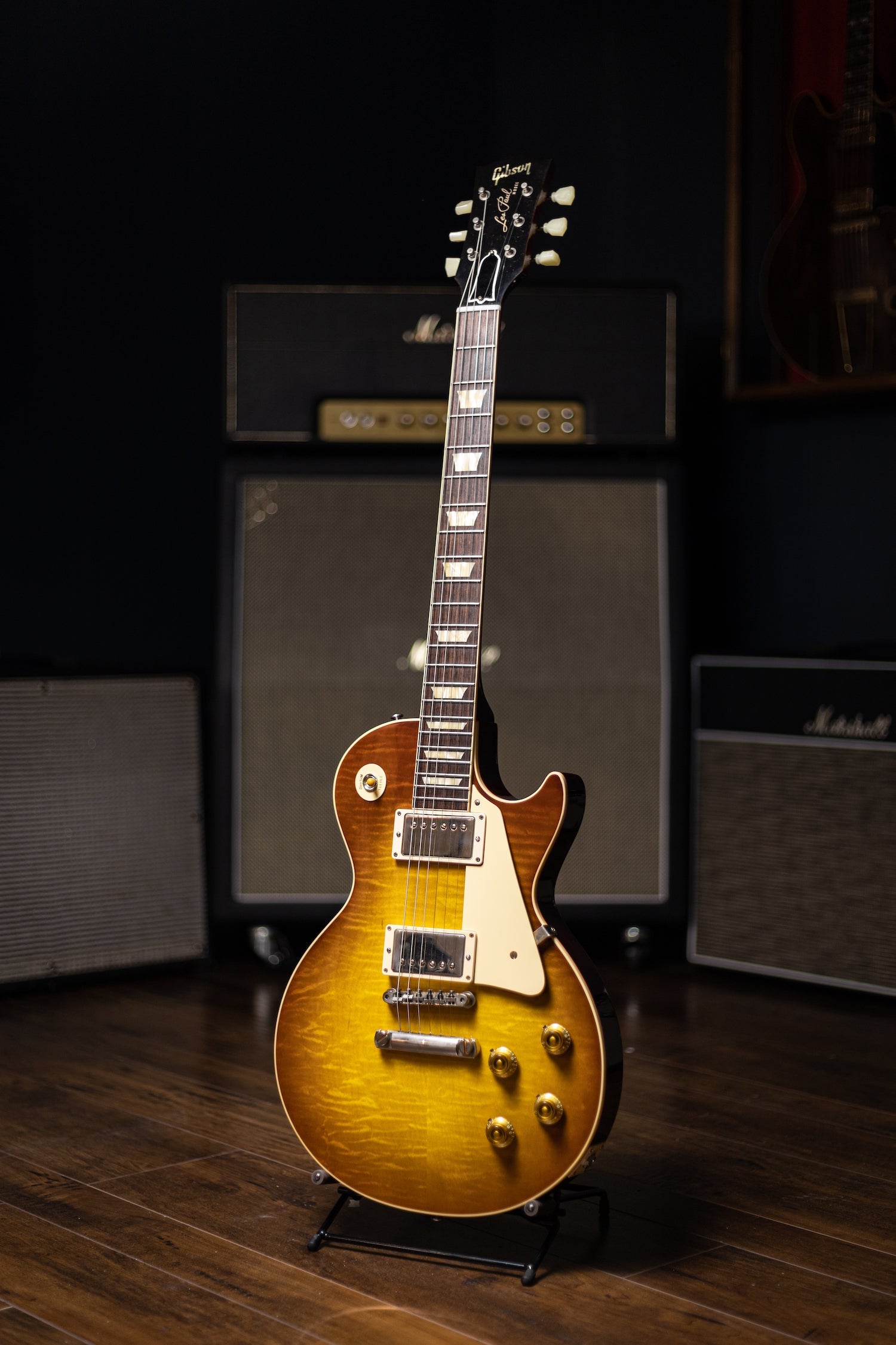 2020 Gibson Custom Shop 1959 Les Paul Reissue Electric Guitar - Iced Tea Burst