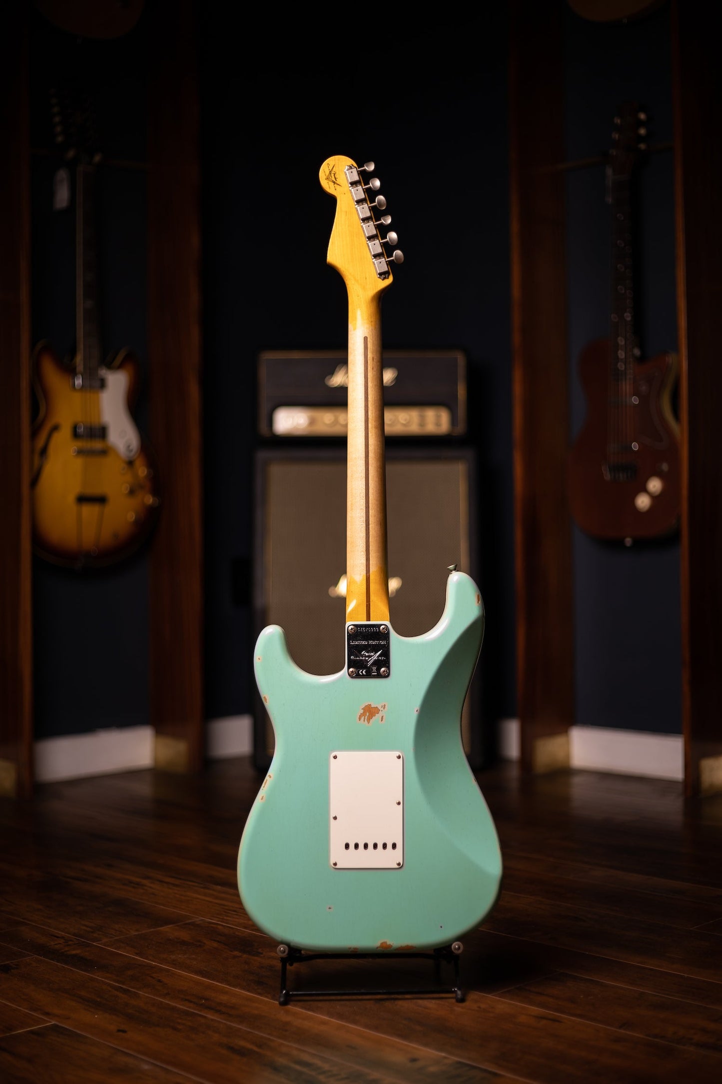 Used 2023 Fender Custom Shop Limited-Edition Fat '50s Stratocaster Relic Electric Guitar - Super Faded Aged Sea Foam Green