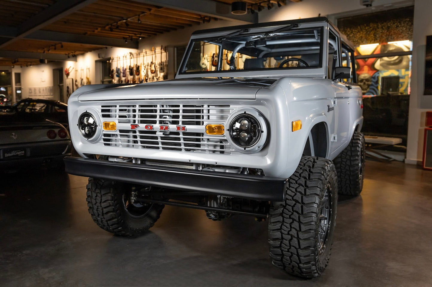 1971 Ford Bronco | Porsche Ice Grey Metallic