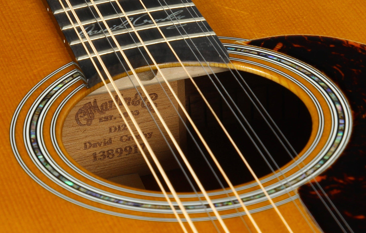 Martin D12 David Crosby Signed Model