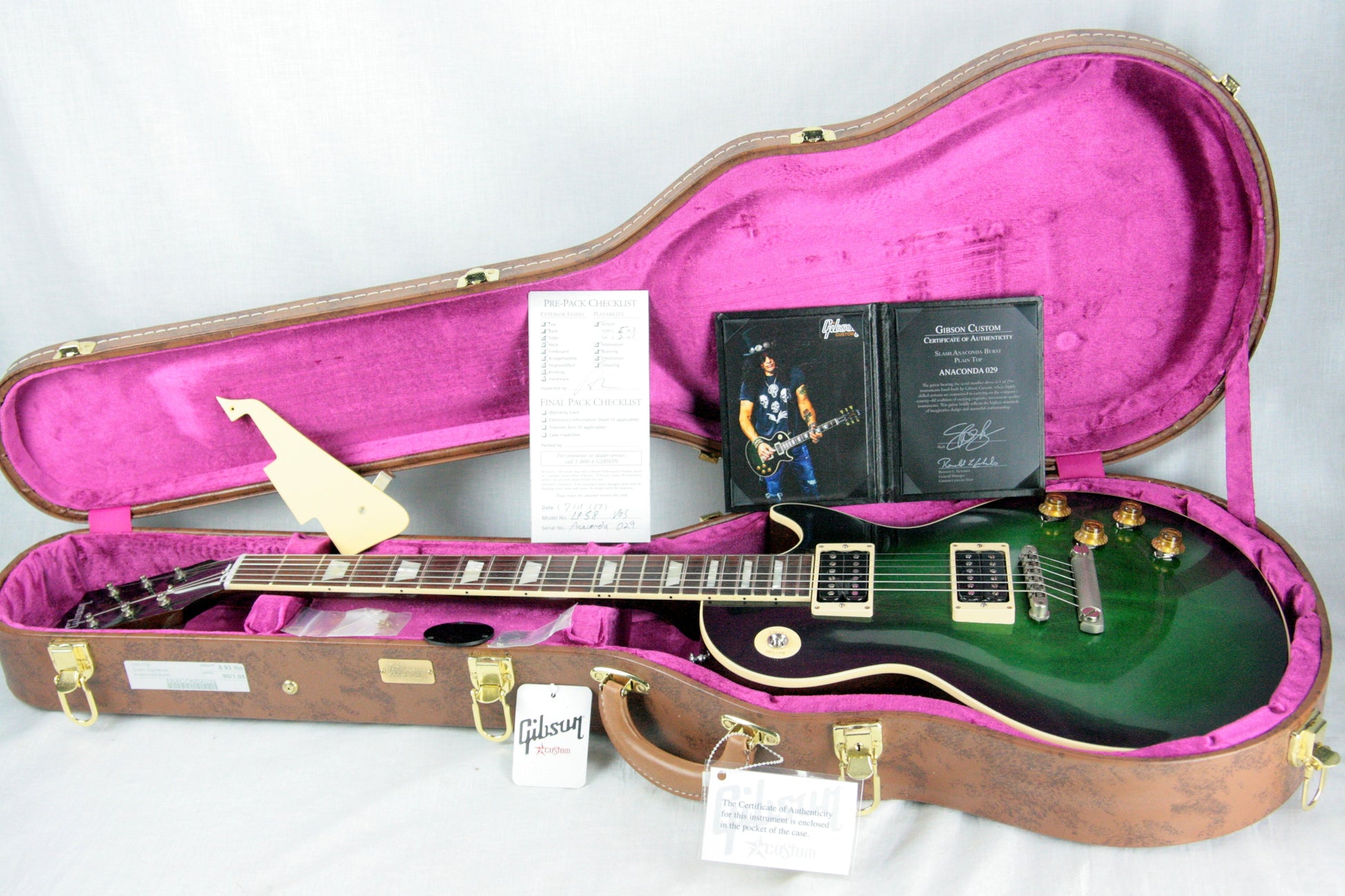 2017 Gibson Custom Shop SLASH 1958 Les Paul Anaconda Burst VOS! 58 r8