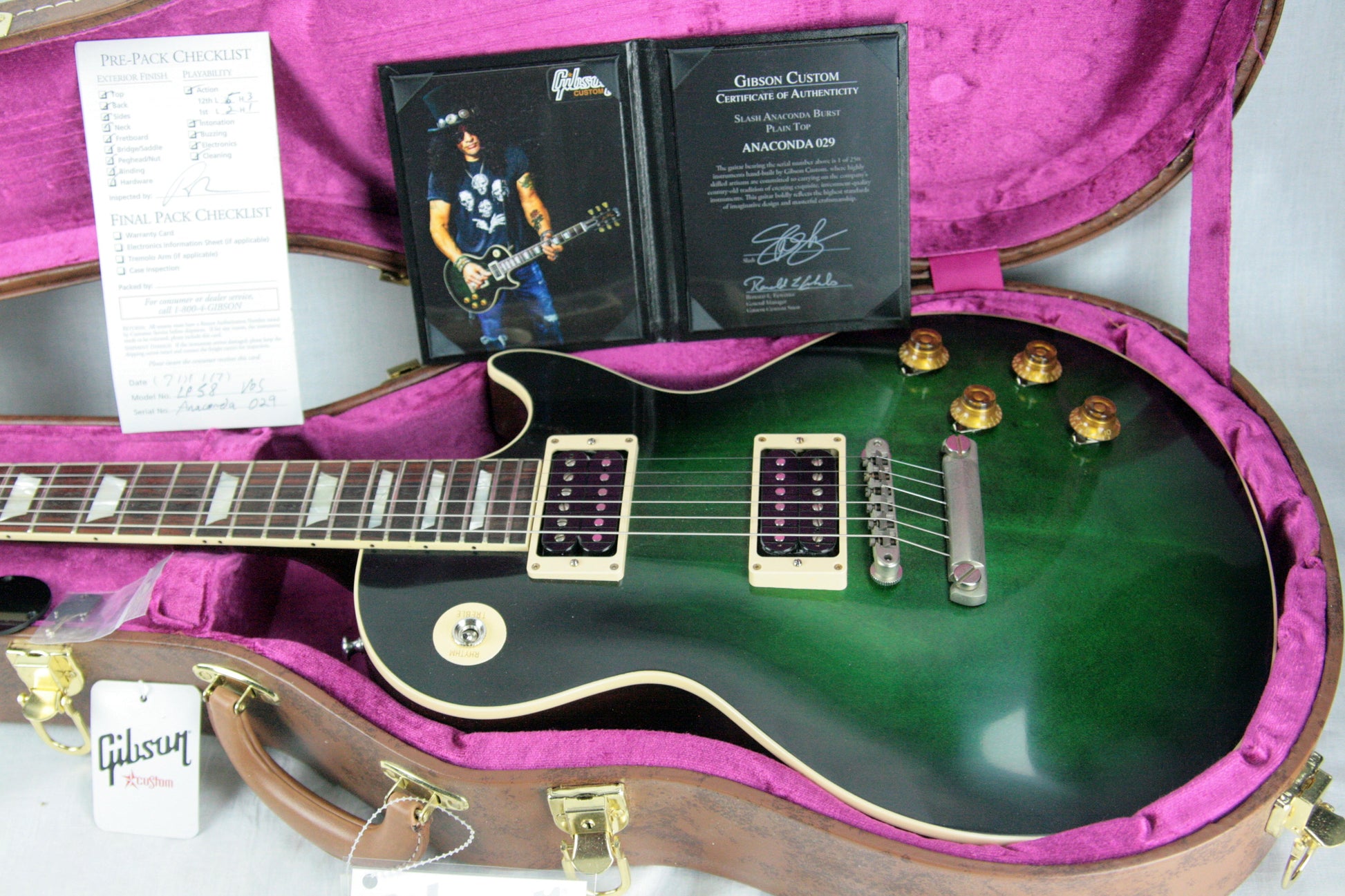 2017 Gibson Custom Shop SLASH 1958 Les Paul Anaconda Burst VOS! 58 r8