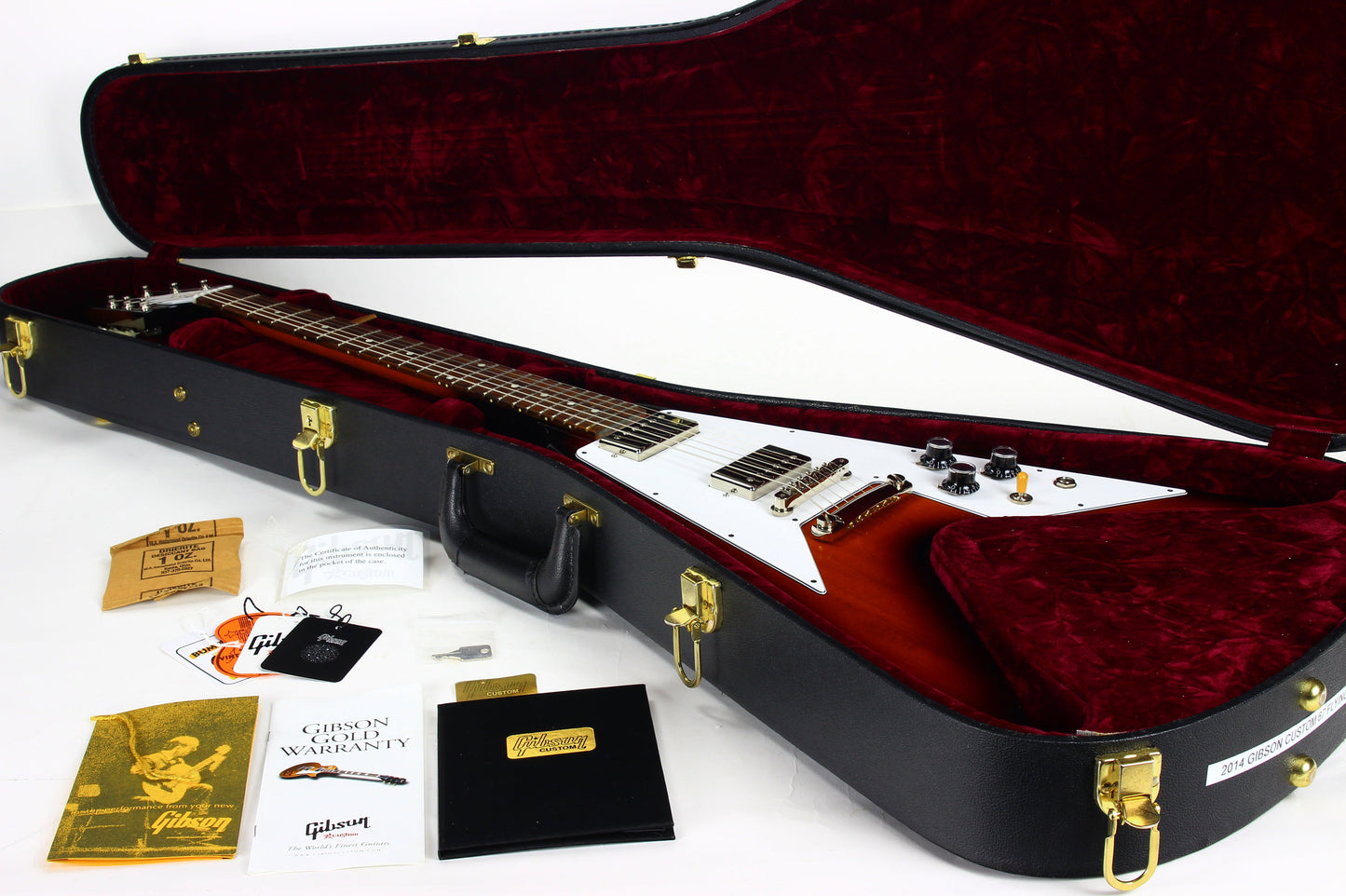 2014 Gibson Custom Shop Benchmark Run 1967 Flying V '67 Reissue - Stoptail, Sunburst, Historic