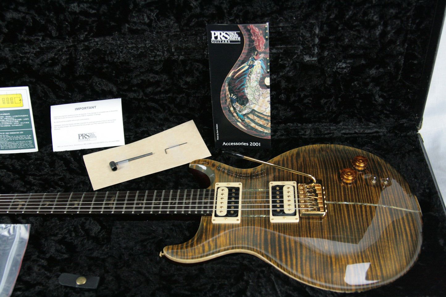 2001 PRS Private Stock Santana I BRAZILIAN ROSEWOOD! Paul Reed Smith 14K Gold Inlays!
