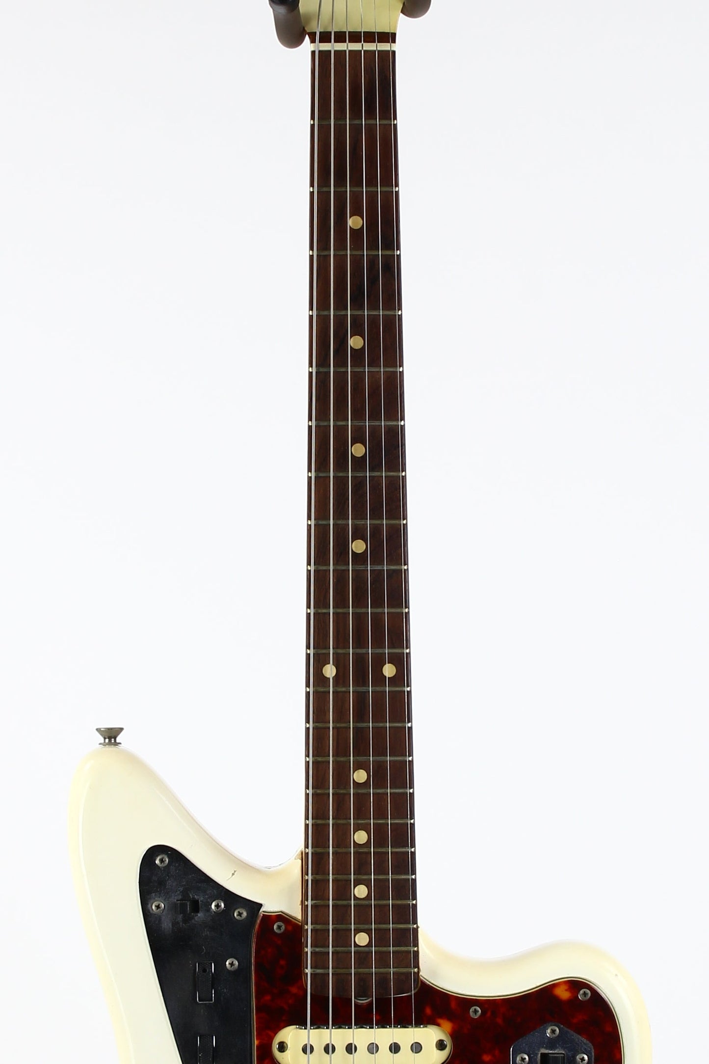 1962 Fender Jaguar Factory Custom Color OLYMPIC WHITE Pre-CBS w Original Brown Case & Strap