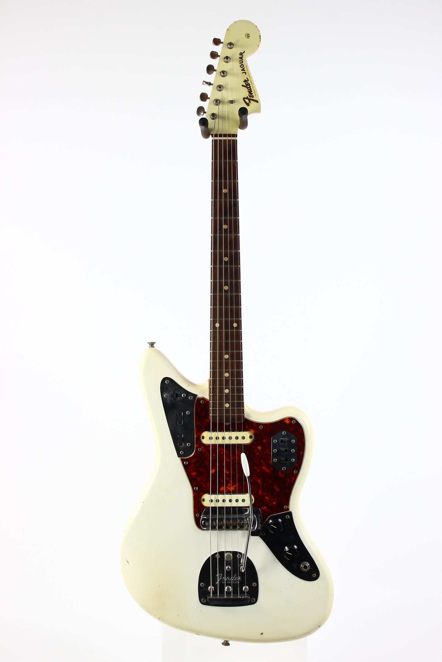 1962 Fender Jaguar Factory Custom Color OLYMPIC WHITE Pre-CBS w Original Brown Case & Strap