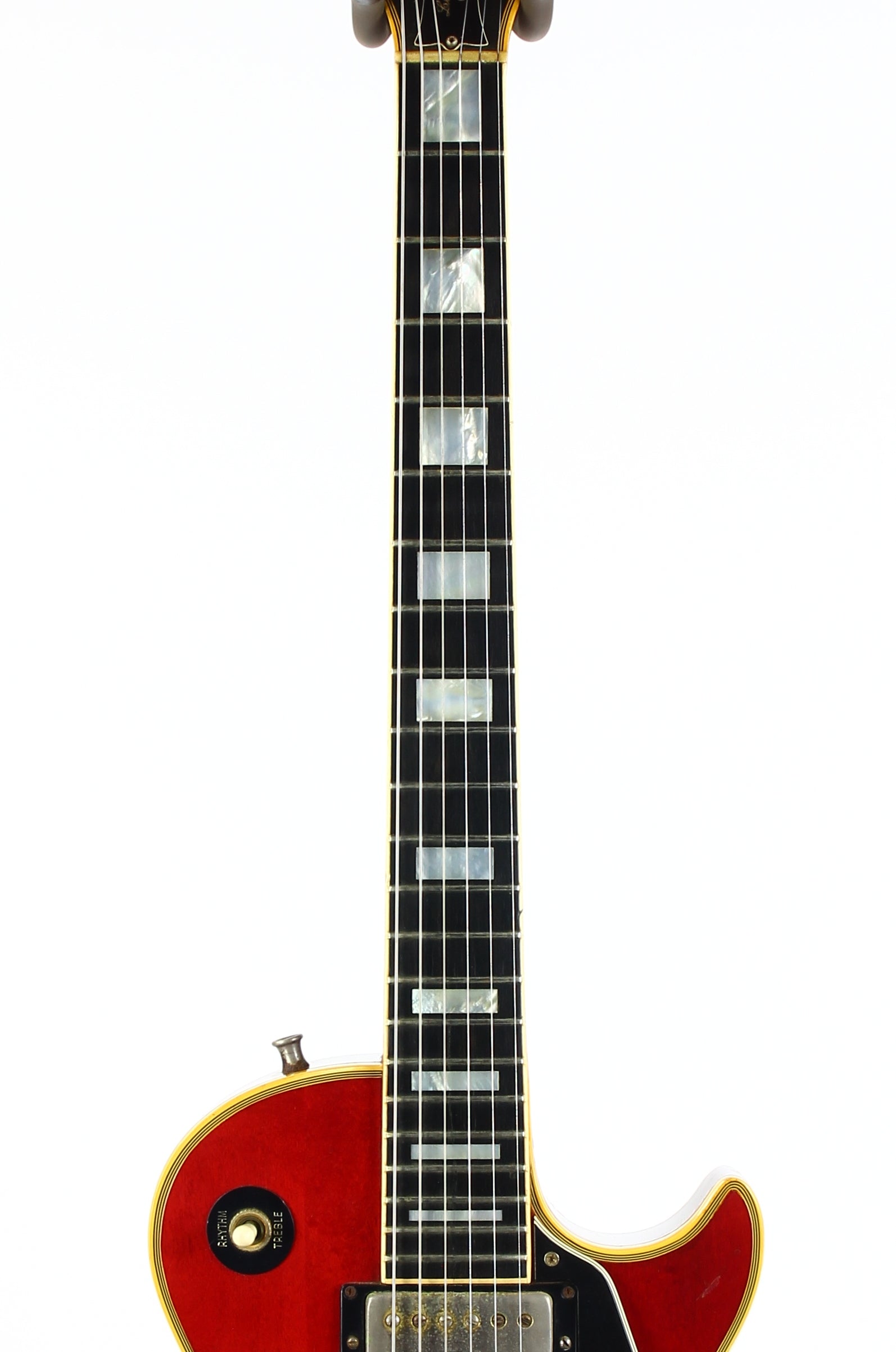 1973 Gibson Les Paul Custom Cherry Sunburst Vintage LP w Original Case Patent Sticker Humbuckers