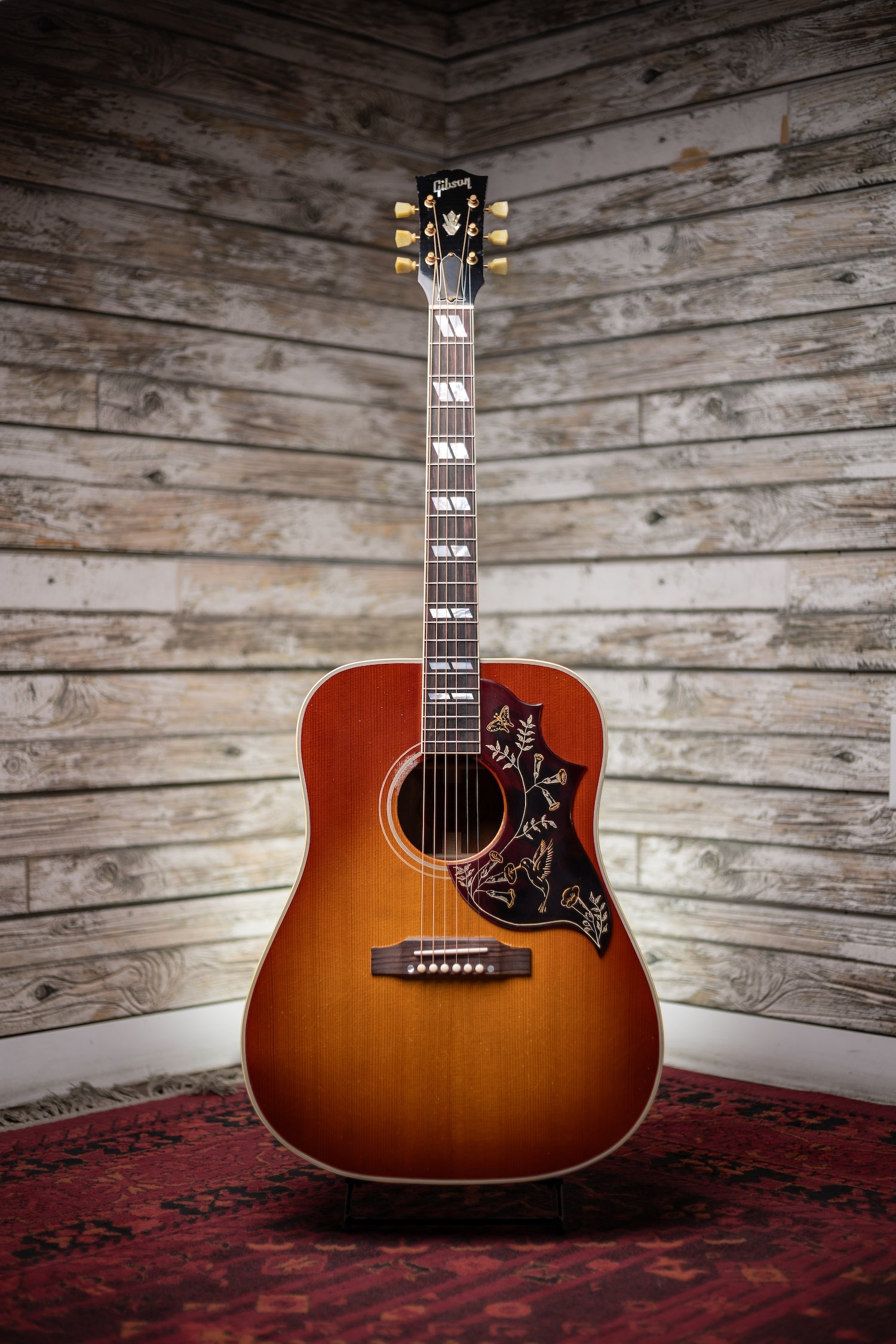 Gibson Custom Shop 1960 Hummingbird Murphy Lab Light Aged Acoustic Guitar - Cherry Sunburst