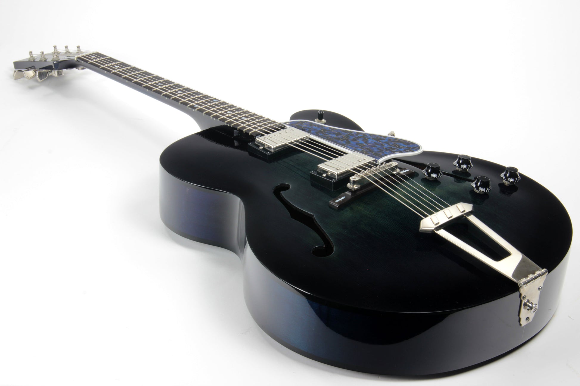 1998 Gibson Custom Shop L-5 Studio in Translucent Blue Burst! Ebony Board! w/ OHSC! ces