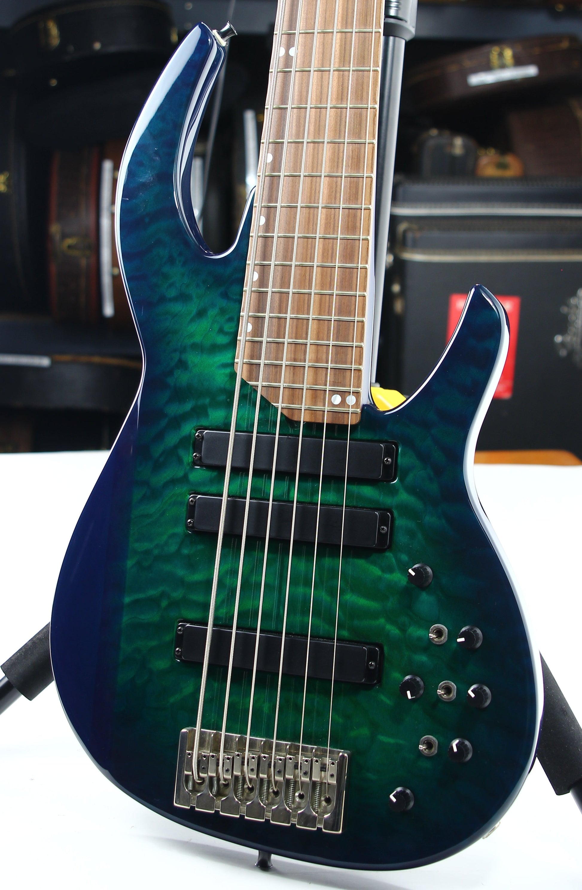 MINT 1999 James Tyler Custom Shop USA 6-String F# Bass Guitar - 36" Scale, F Sharp, Demeter Preamp, RARE BASS!