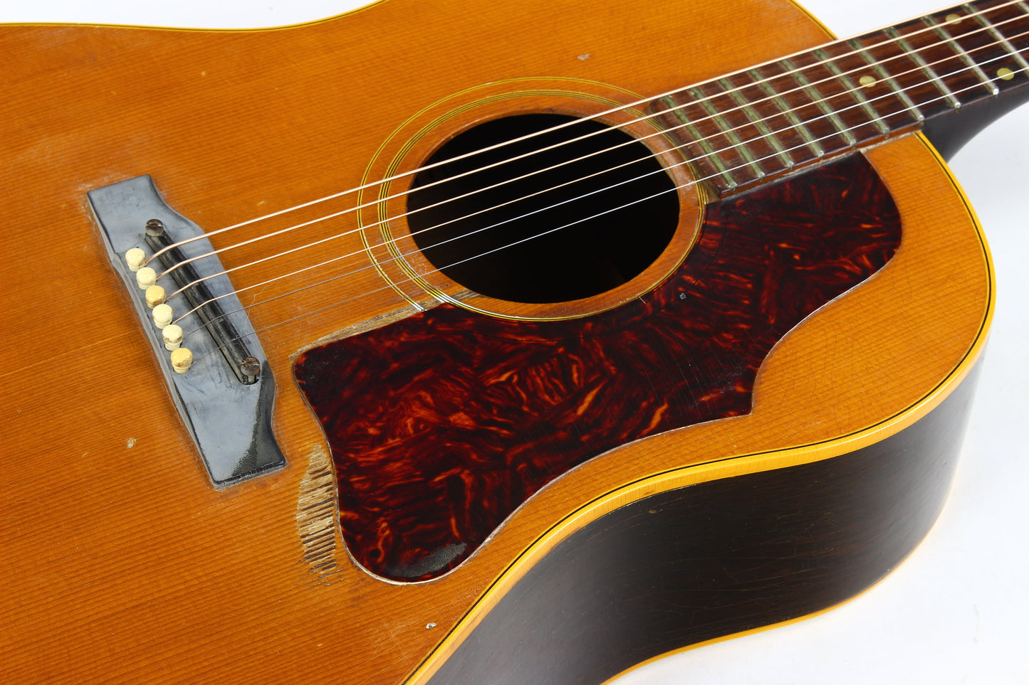 1963 Gibson J-50 ADJ Natural Vintage Acoustic Dreadnought Guitar SOUNDS GREAT!
