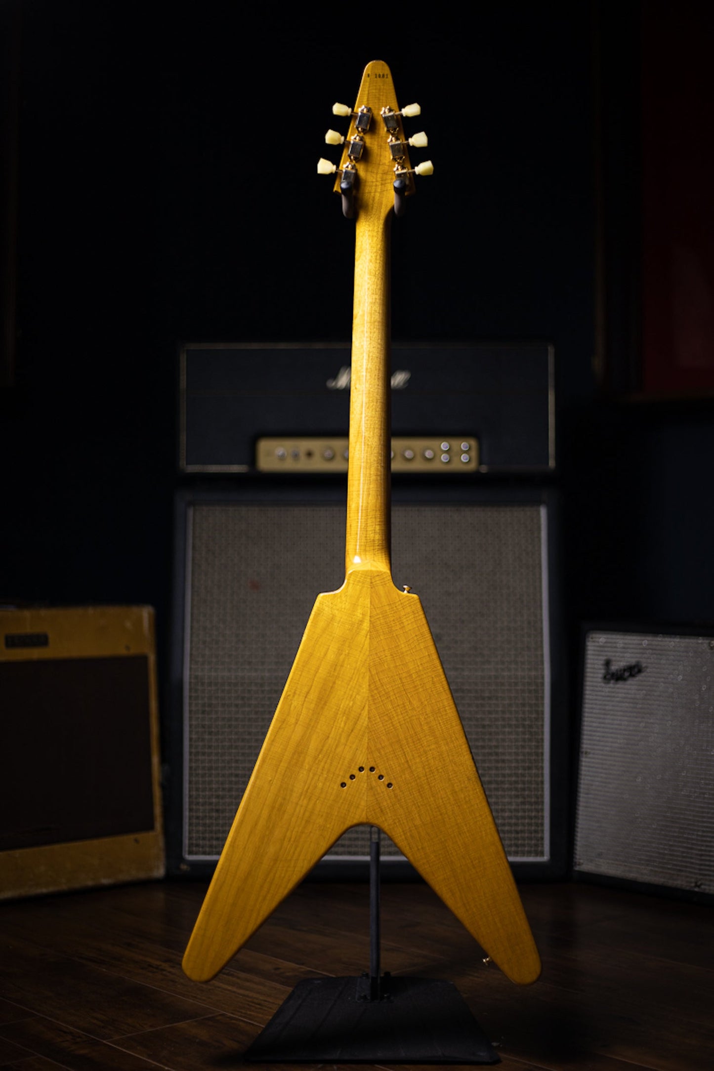 Gibson Custom Shop 58 Korina Flying V Brazilian Rosewood Fingerboard Murphy Lab Light Aged GH Electric Guitar - Natural 81081