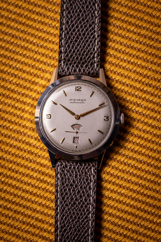 Circa 1950's Movado Day-Date Bumper Automatic Ref. 18159