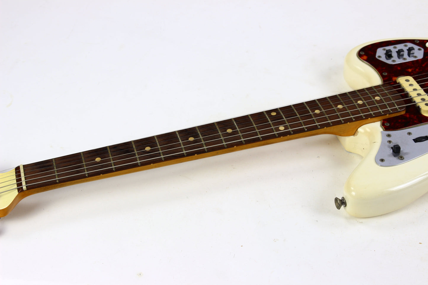 1962 Fender Jaguar Factory Custom Color OLYMPIC WHITE Pre-CBS w Original Brown Case & Strap